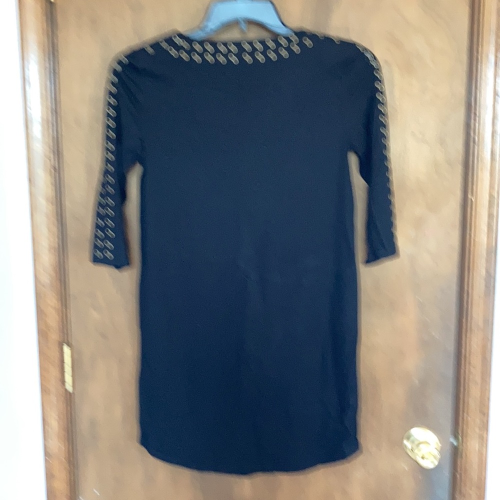 3/$15 RACHEL Rachel Roy dress black with metal accents pullover party size S - Picture 15 of 16